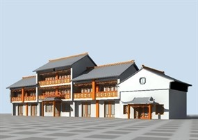 仿古建筑室外模型
